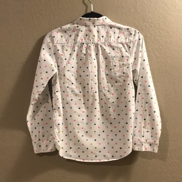 Girls Cat & Jack Polka Dot Long Sleeve Size XL - Picture 4 of 7